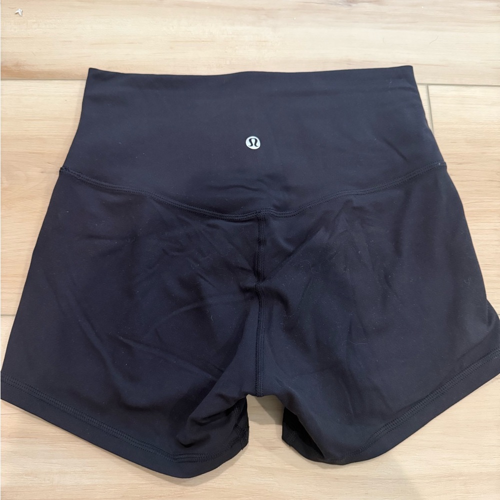 lululemon athletica Women's Align 4inch Black Biker Shorts